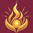 AahSpoonFul golden flame and lotus emblem