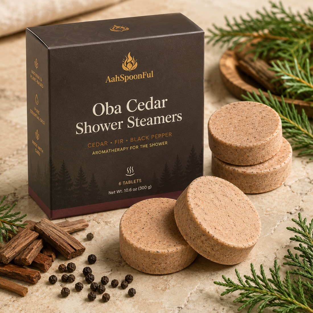 Oba Cedar Shower Steamers